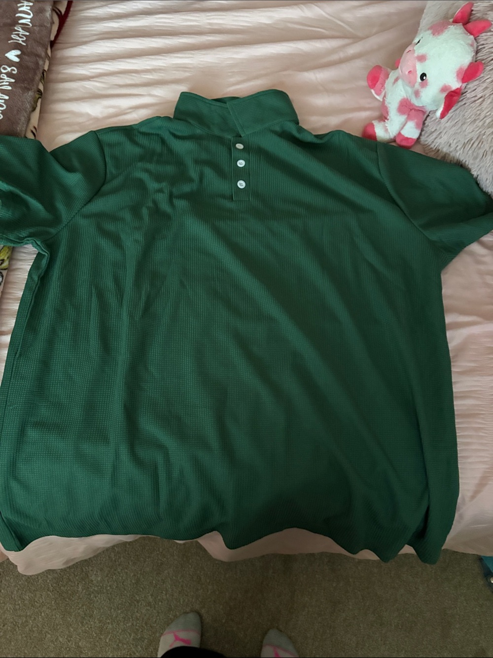 Amazon Men’s Forest Green Short-Sleeve Polo